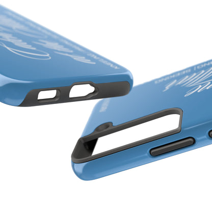 "Catch Me at the Altar" Light Blue Phone Case