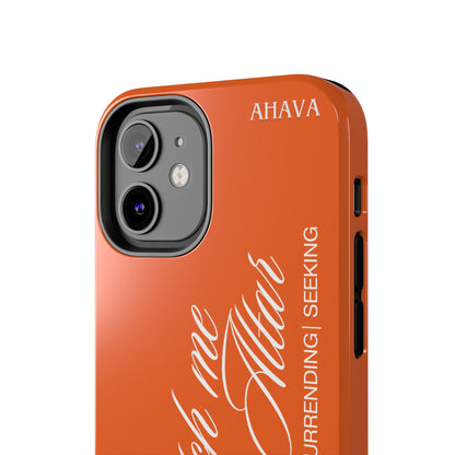 "Catch Me at the Altar" Orange Phone Case