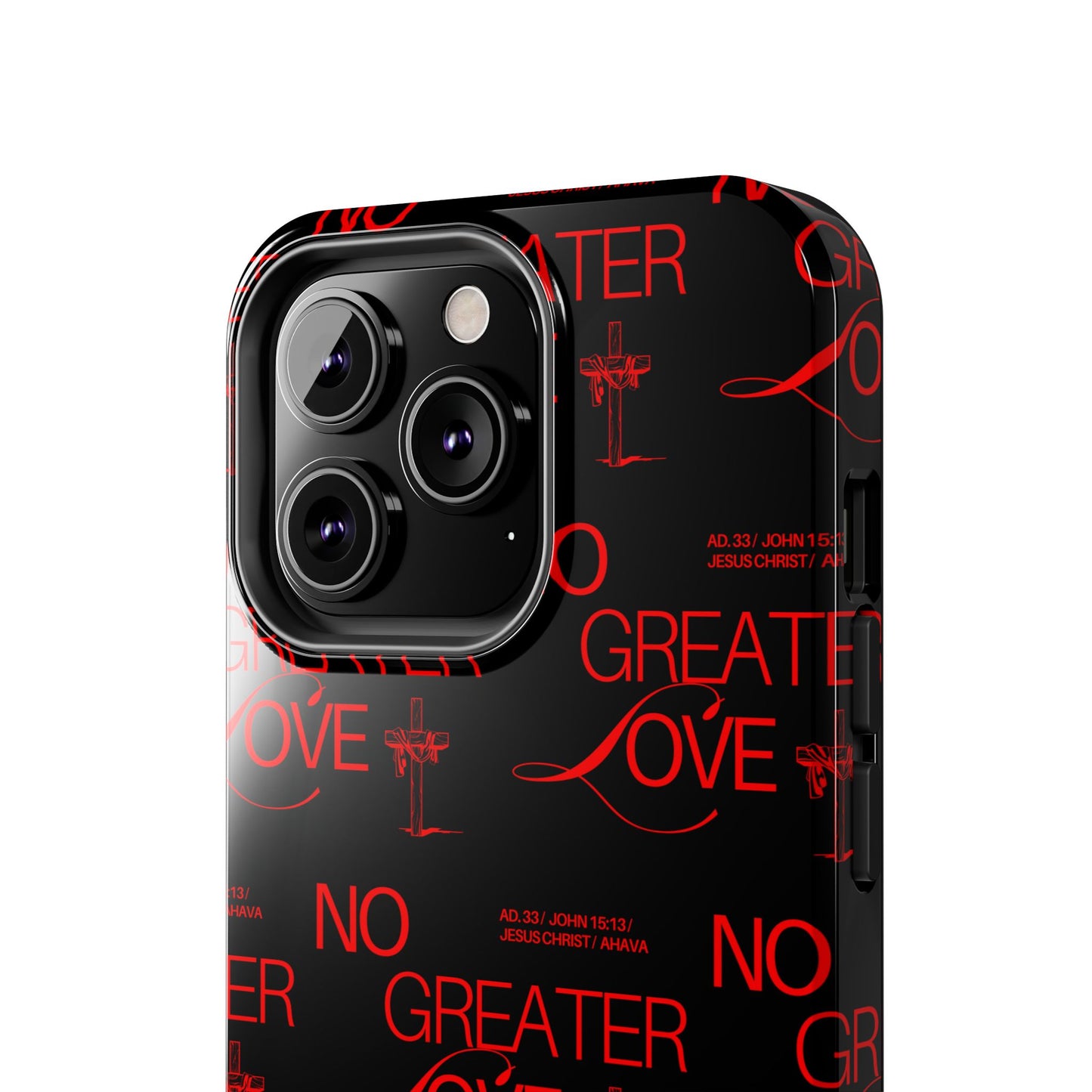 "No Greater Love" Red Phone Case