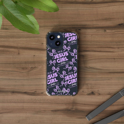 I'm a Jesus Girl Purple Case -Clear