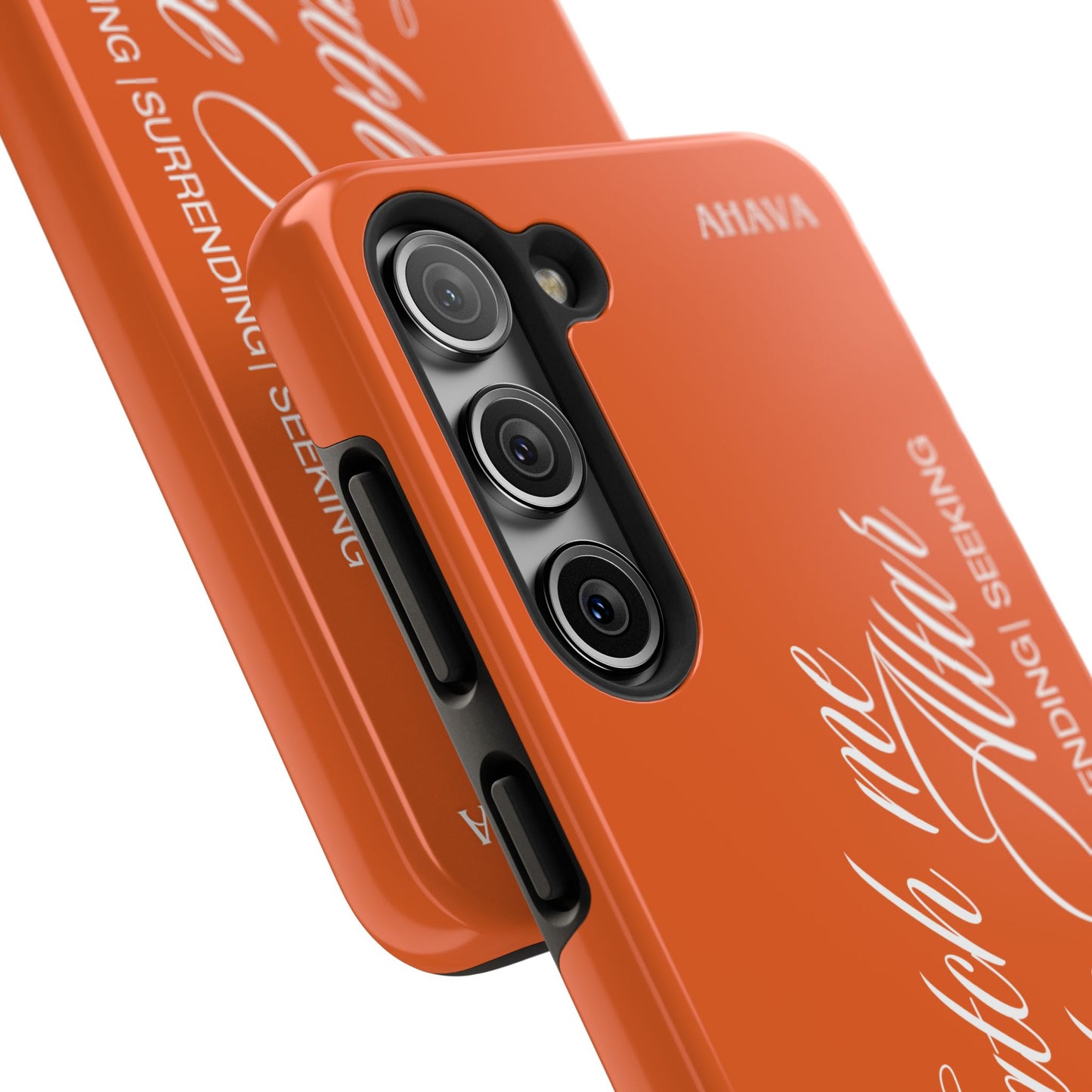 "Catch Me at the Altar" Orange Phone Case