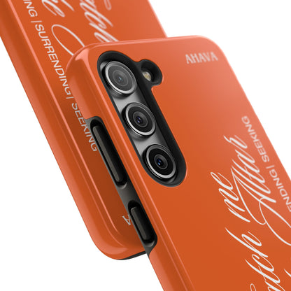 "Catch Me at the Altar" Orange Phone Case