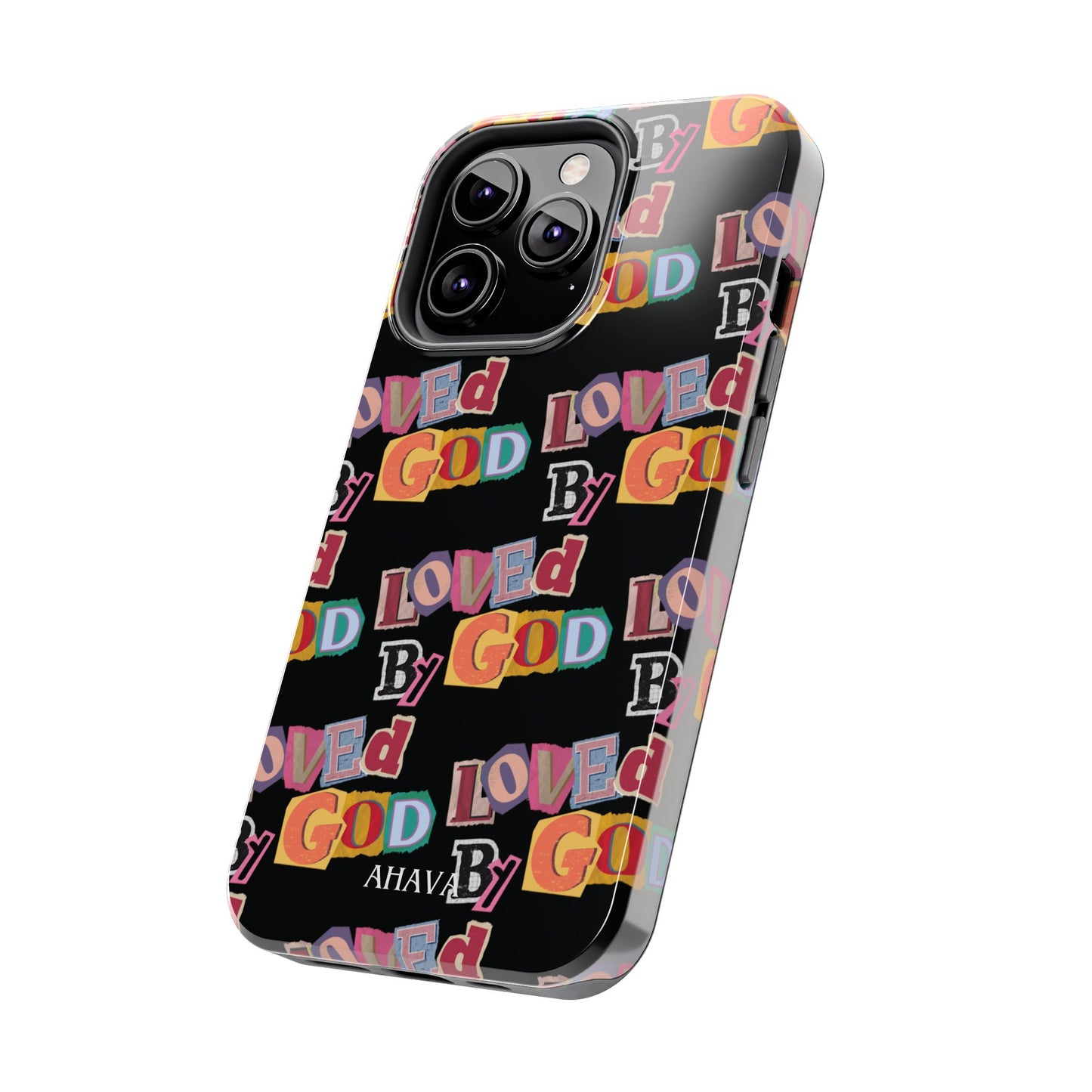 "Loved by God" Black Phone Case