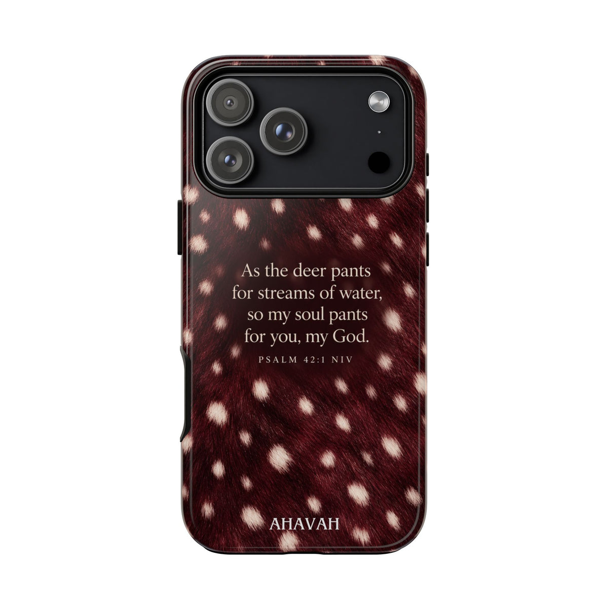 Psalm 42:1 Anointed Wine Fawn Phone Case