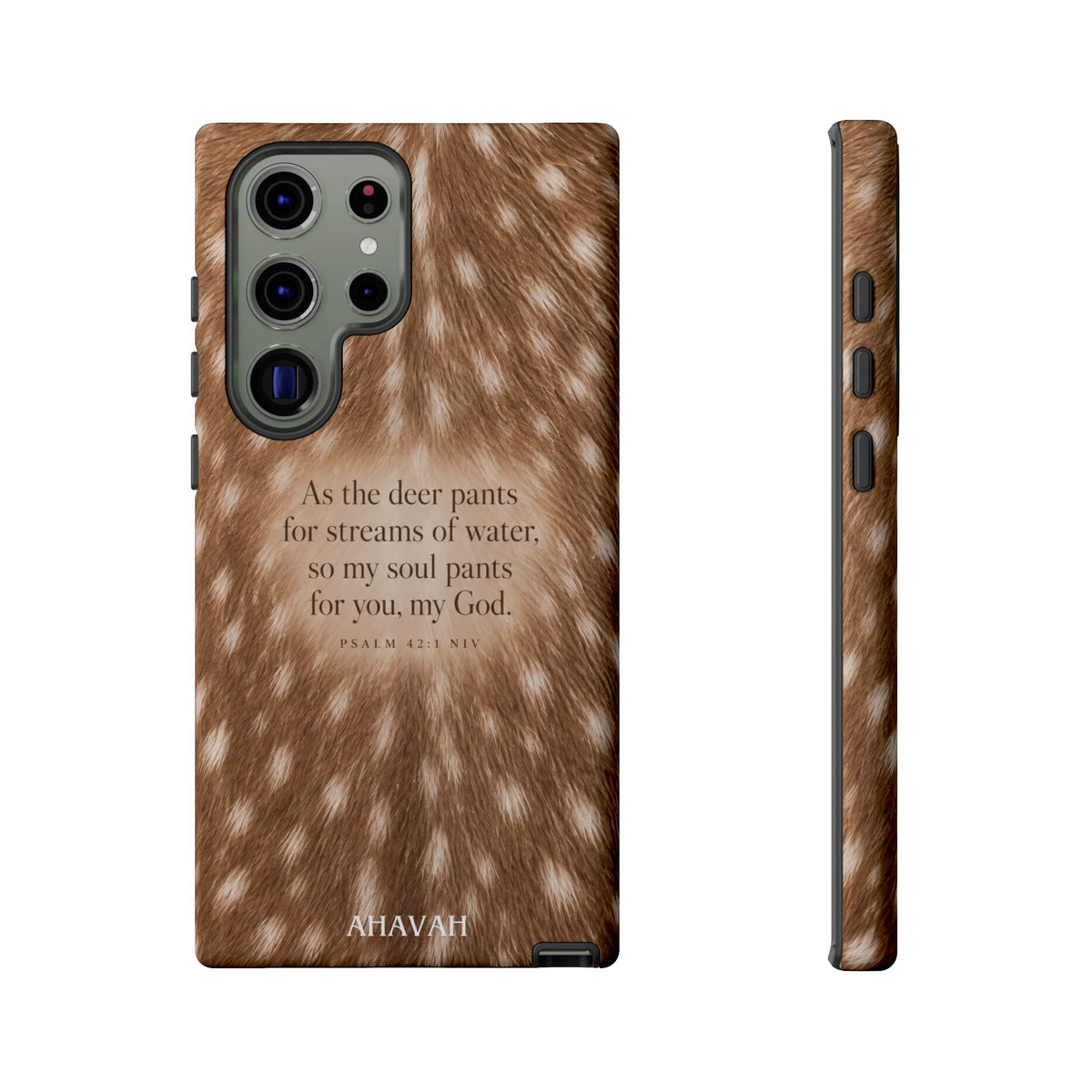 Psalm 42:1 Fawn Print Phone Case