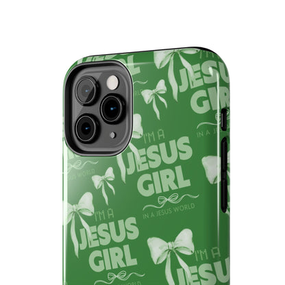 I'm a Jesus Girl Case - Green