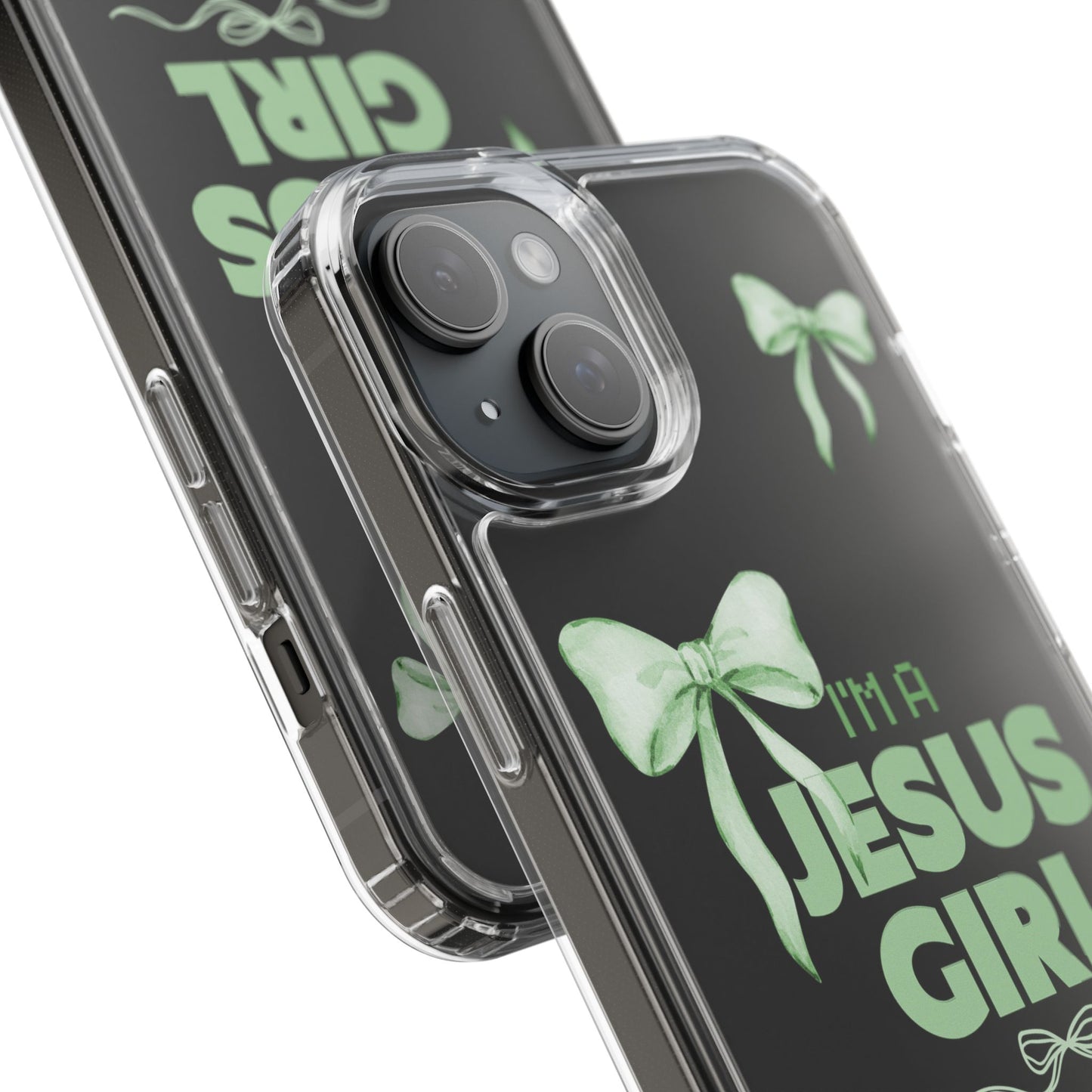 I'm a Jesus Girl Phone Case | Christian Aesthetic Gift for Her | Clear Shockproof Tough Case