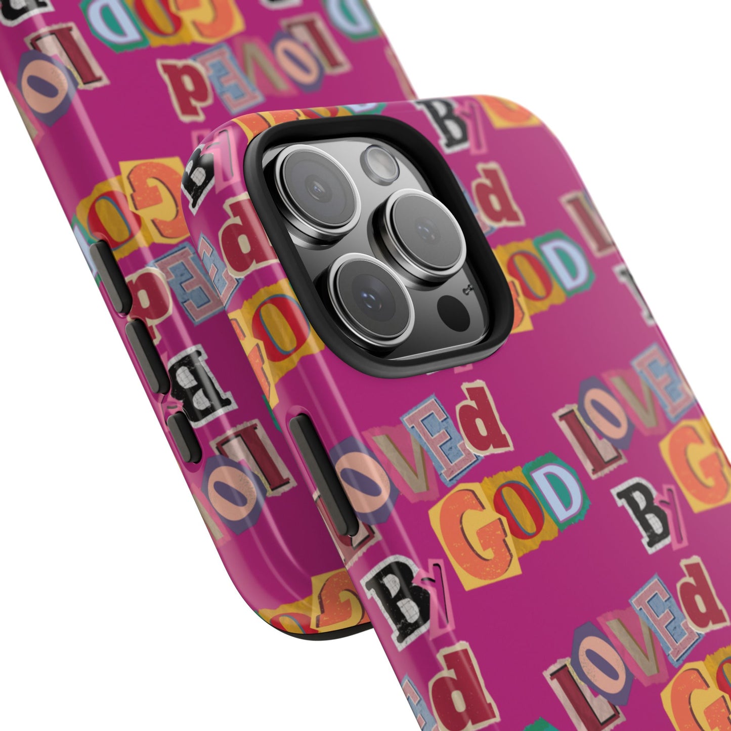 "Loved by God" Pink Phone Case