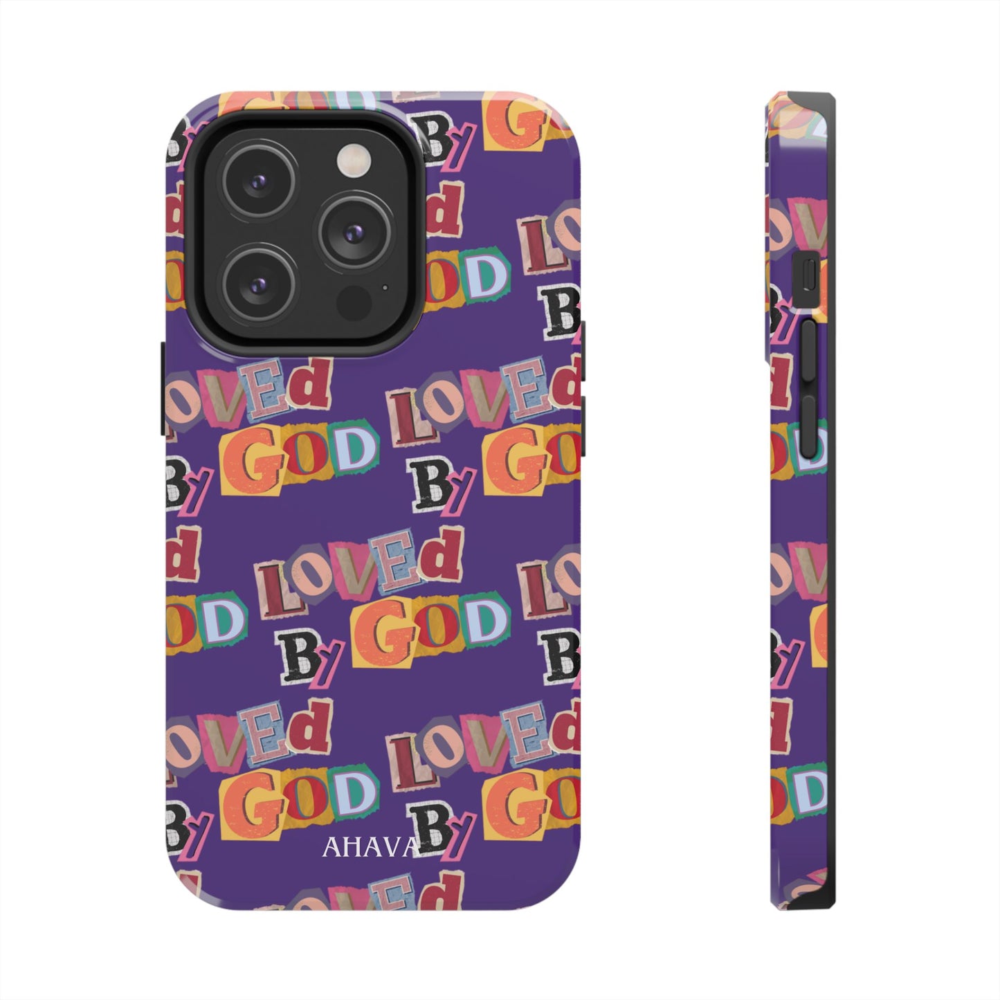 "Loved by God" Purple Phone Case