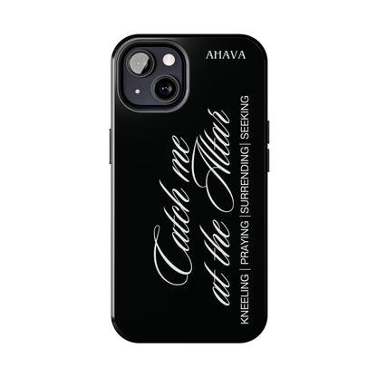 "Catch Me at the Altar" Black Phone Case