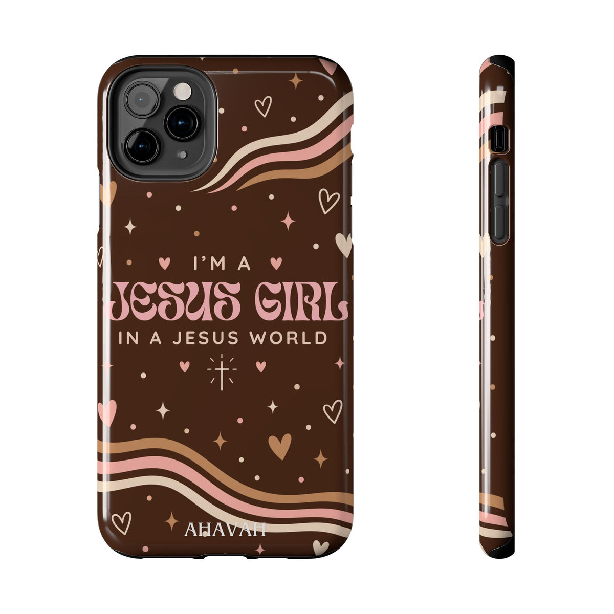 I'm a Jesus Girl Phone Case (Mocha / Brown)