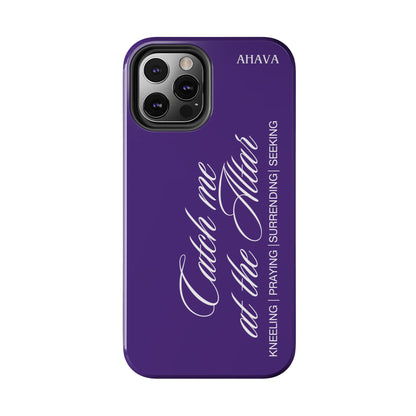 "Catch Me at the Altar" Purple Phone Case