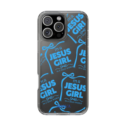 I'm a Jesus Girl Blue Case -Clear