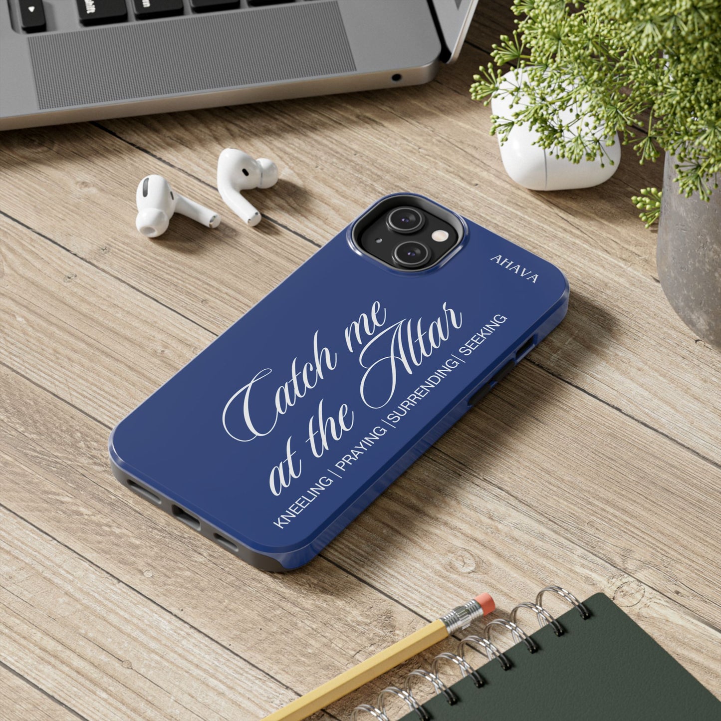 "Catch Me at the Altar" Blue Phone Case