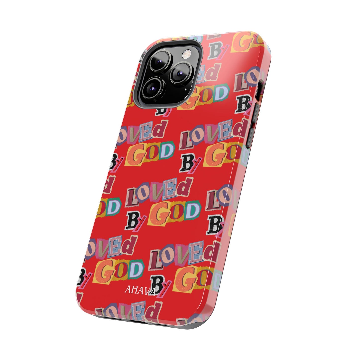 "Loved by God" Red Phone Case