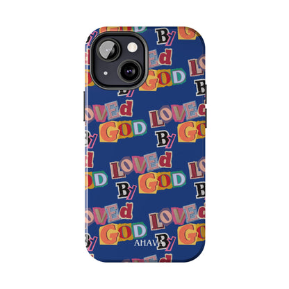 "Loved by God" Blue Phone Case