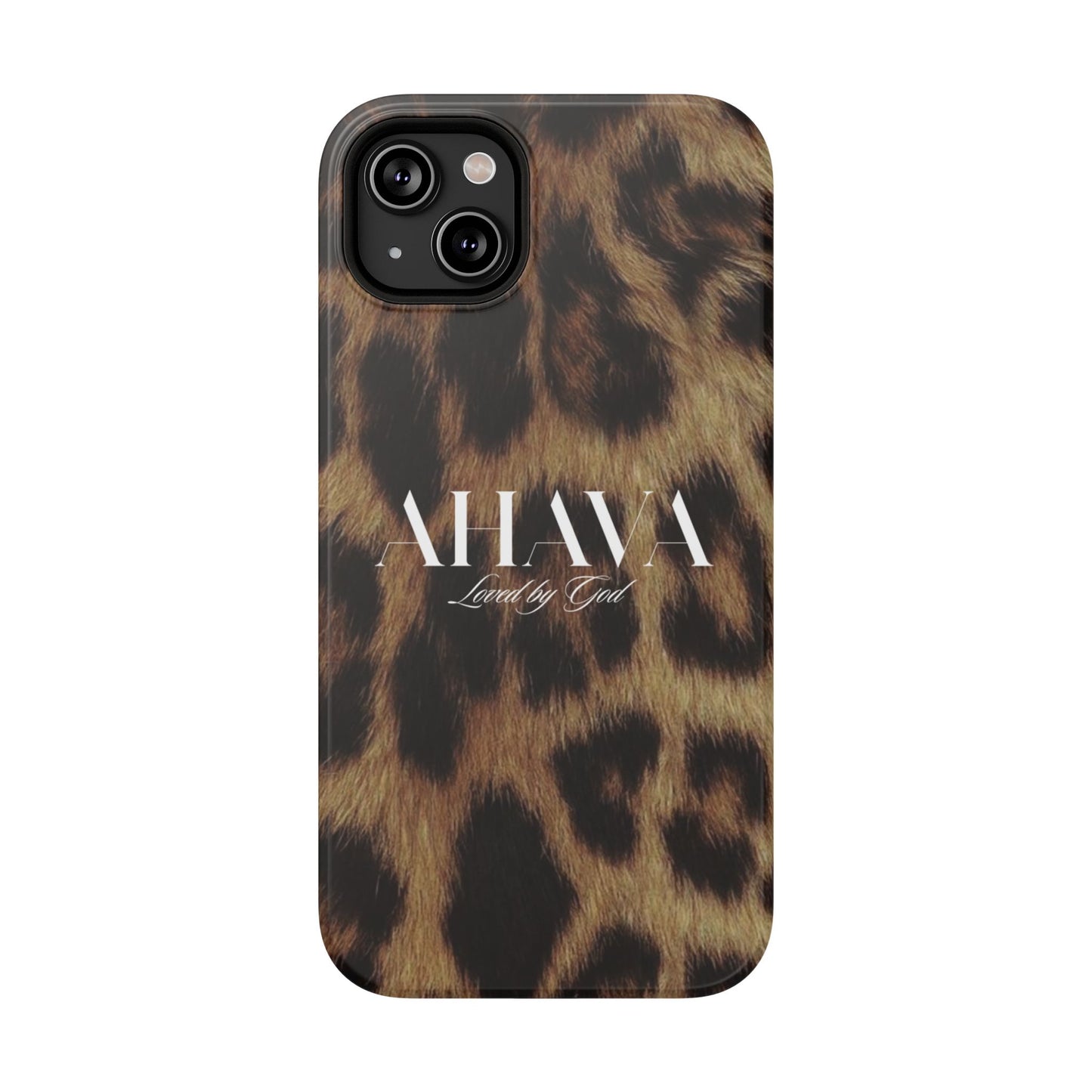 Leopard Print Ahava Phone Case