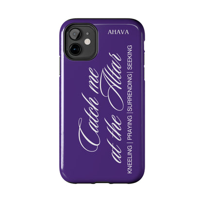 "Catch Me at the Altar" Purple Phone Case