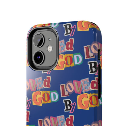 "Loved by God" Blue Phone Case