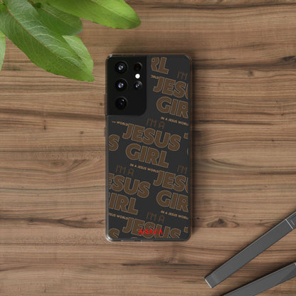 I'm a Jesus Girl Brown Case -Clear