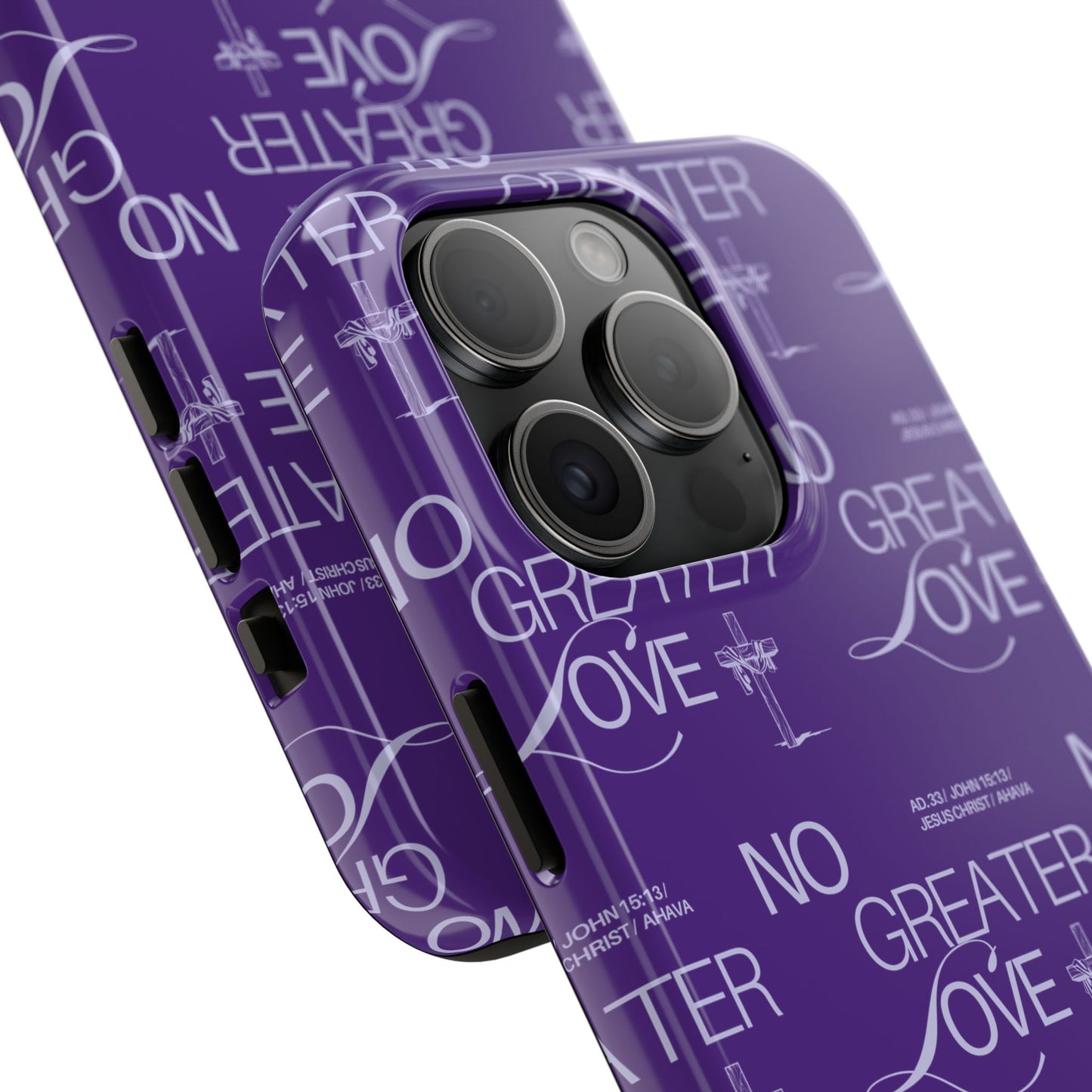 "No Greater Love" Purple Phone Case