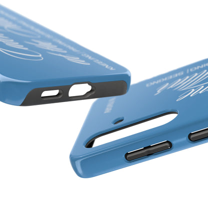 "Catch Me at the Altar" Light Blue Phone Case