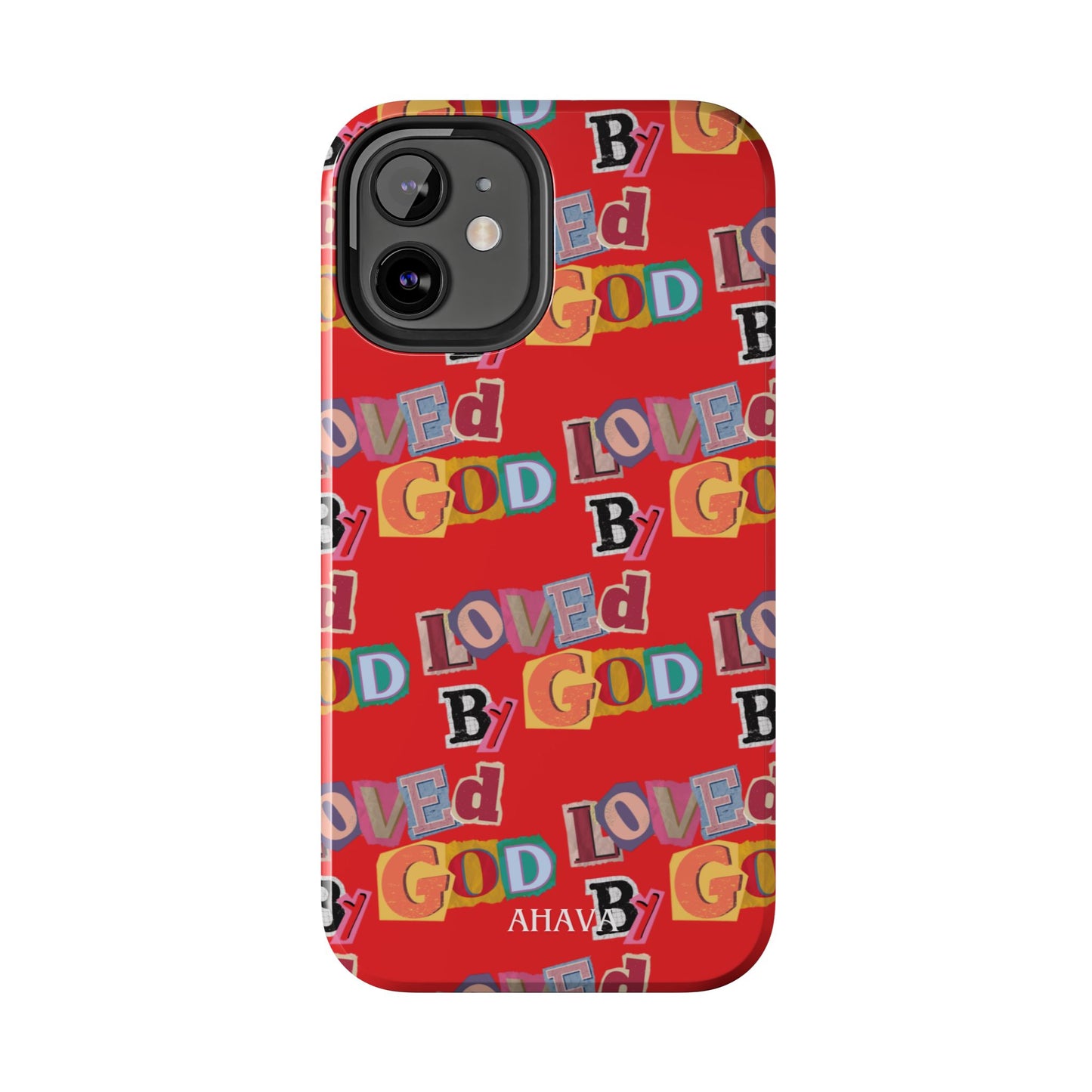 "Loved by God" Red Phone Case