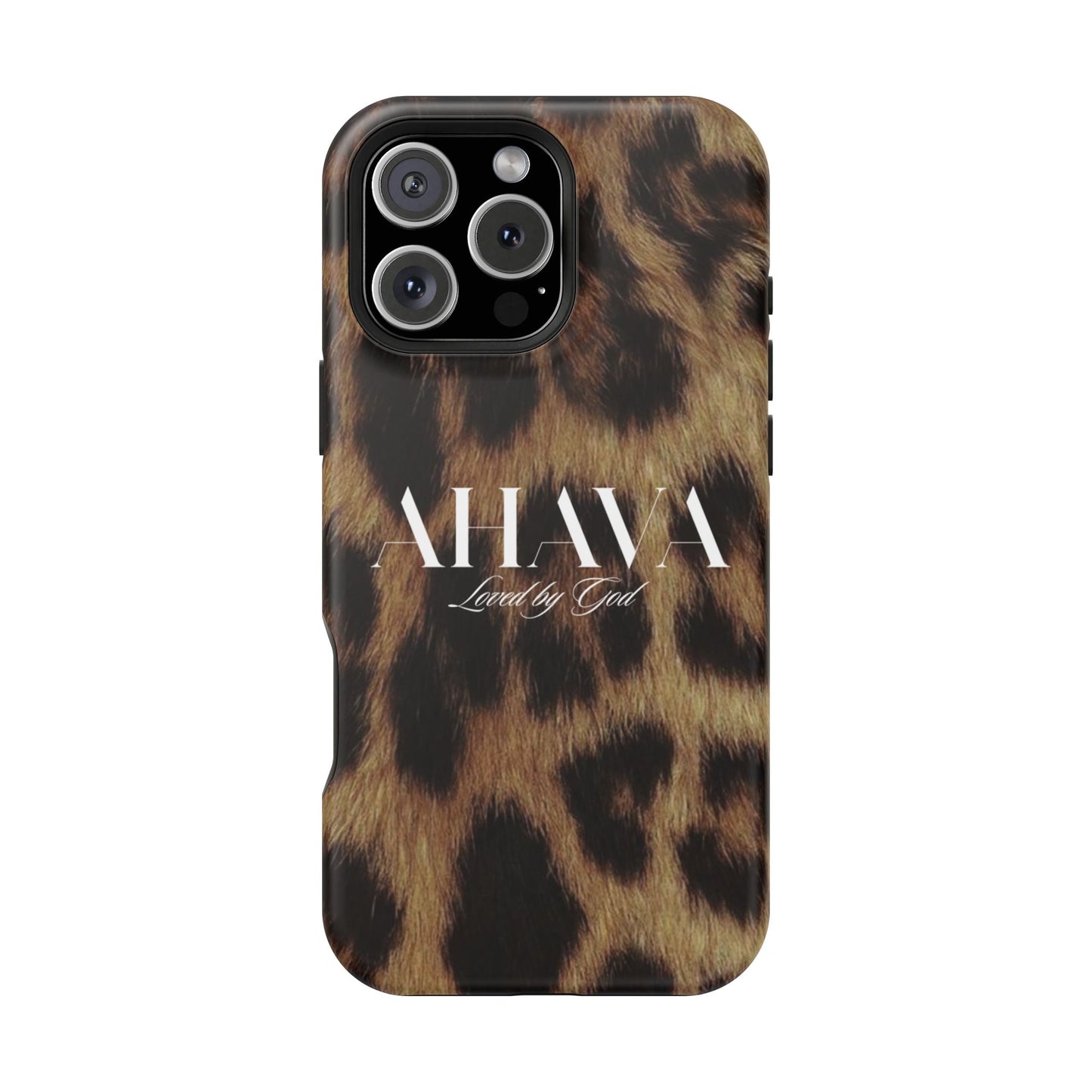 Leopard Print Ahava Phone Case