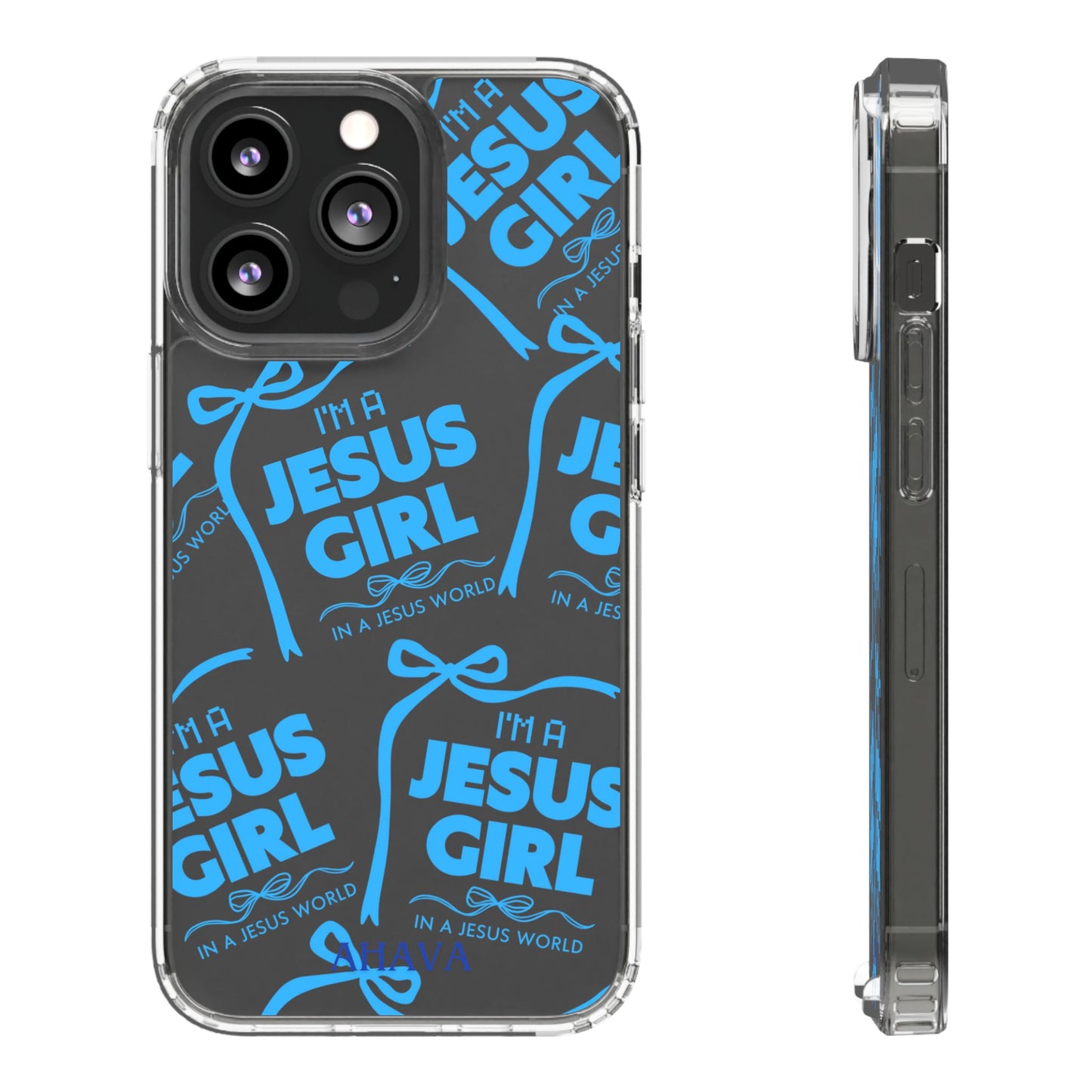 I'm a Jesus Girl Blue Case -Clear