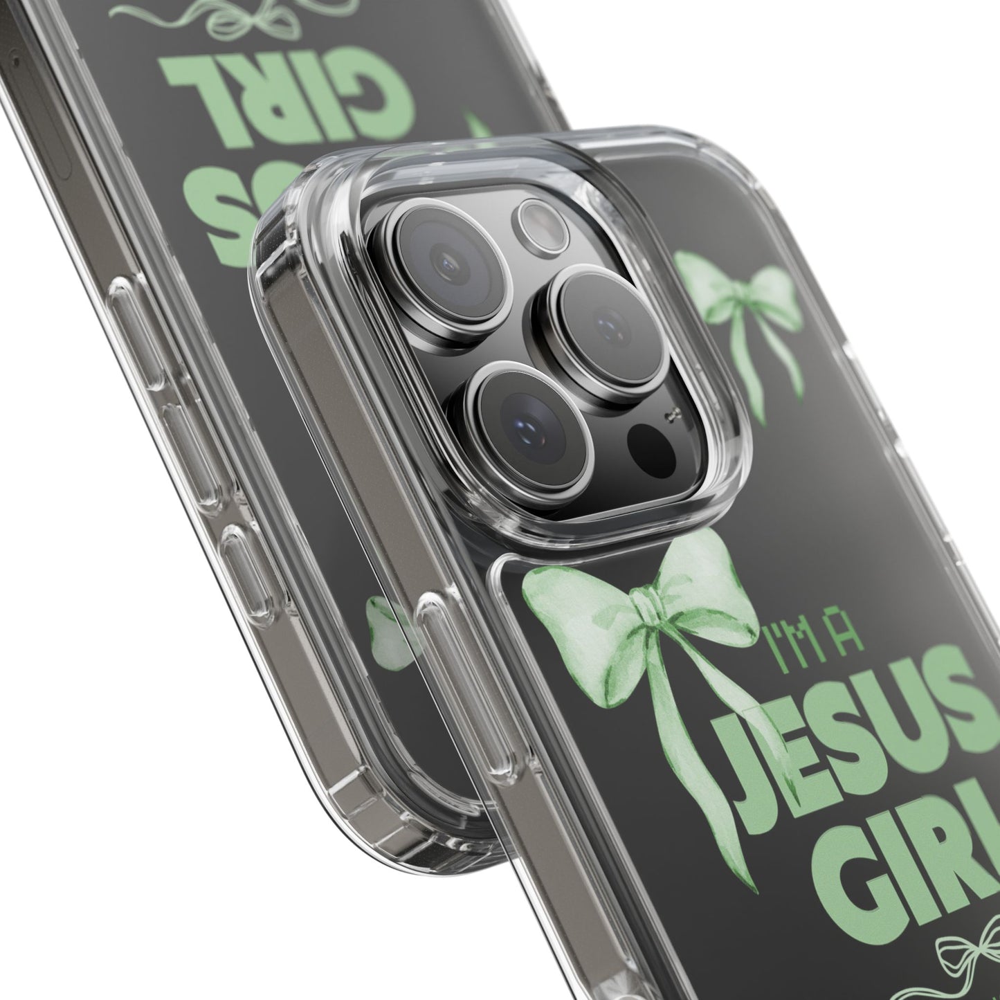 I'm a Jesus Girl Phone Case | Christian Aesthetic Gift for Her | Clear Shockproof Tough Case