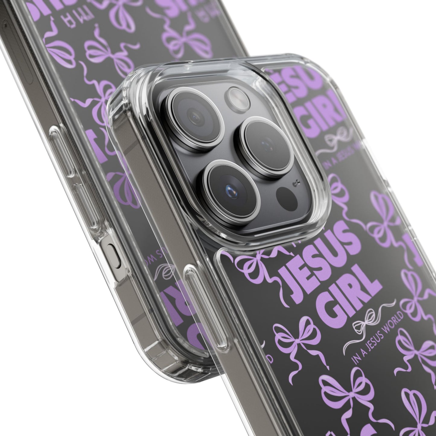 I'm a Jesus Girl Purple Case -Clear