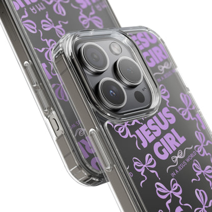 I'm a Jesus Girl Purple Case -Clear