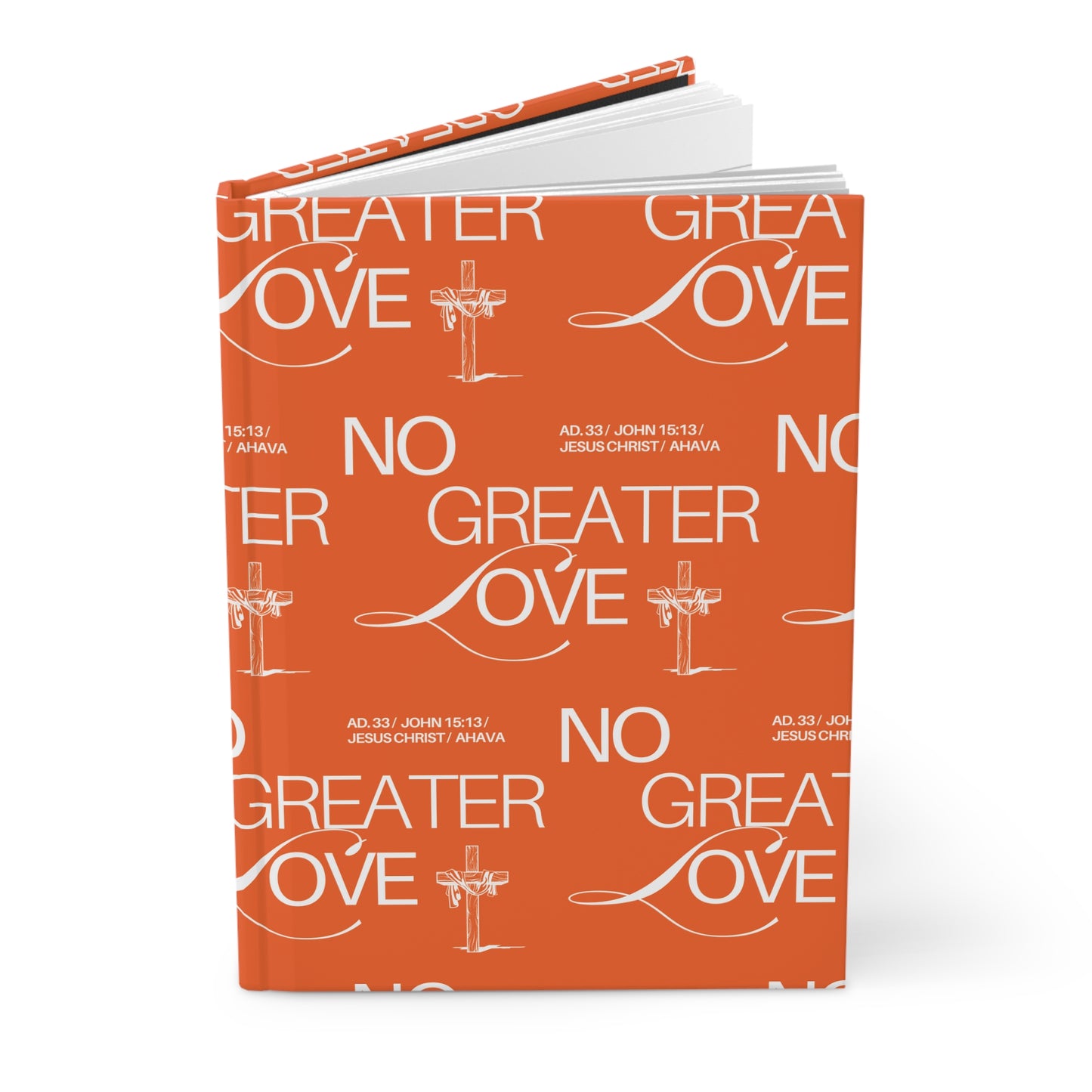"No Greater Love" (orange) Journal