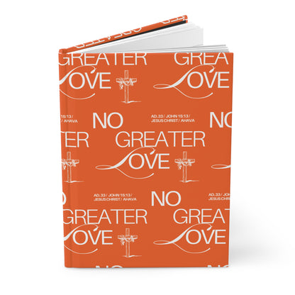 "No Greater Love" (orange) Journal