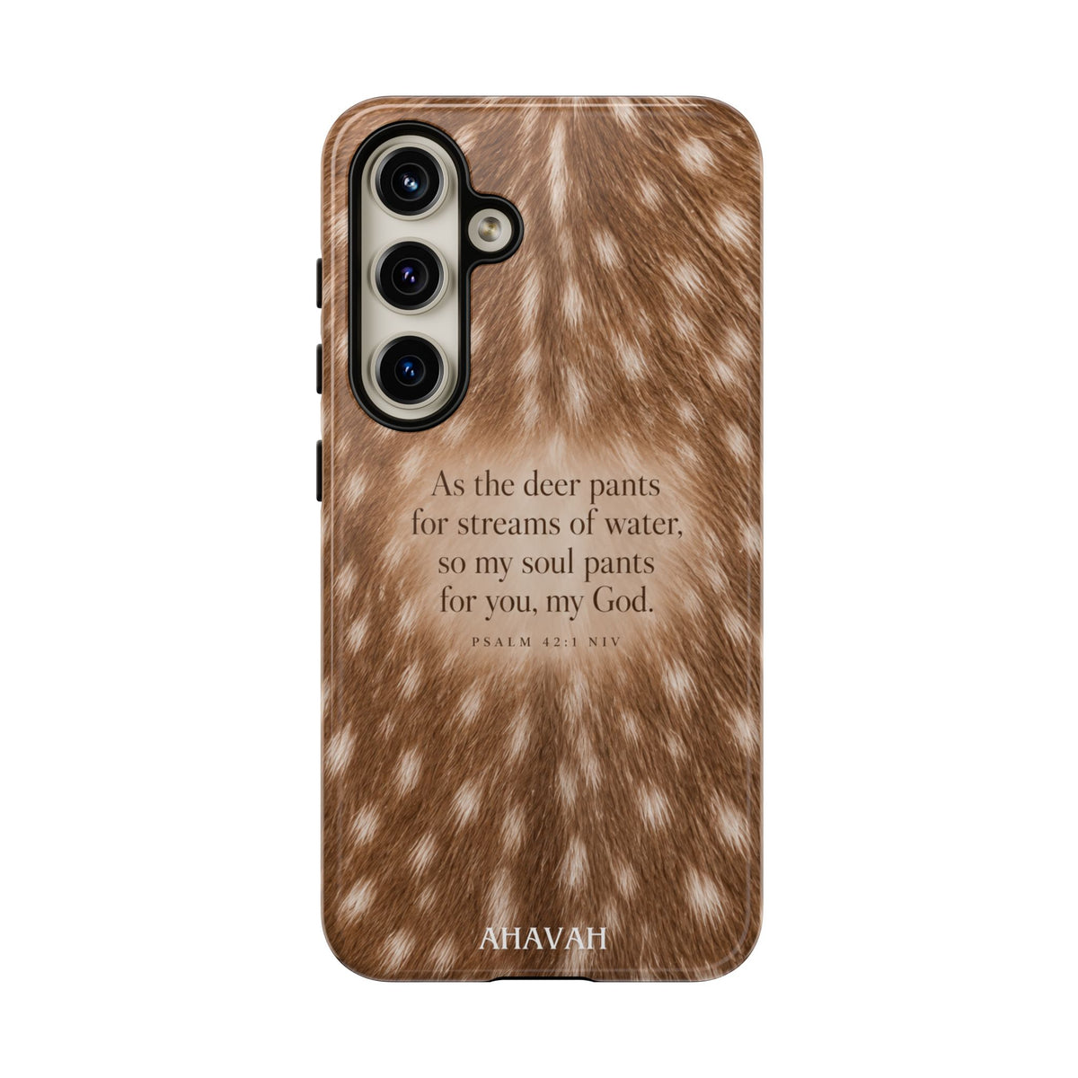 Psalm 42:1 Fawn Print Phone Case