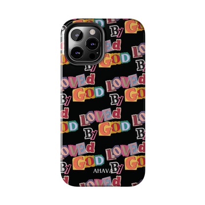 "Loved by God" Black Phone Case