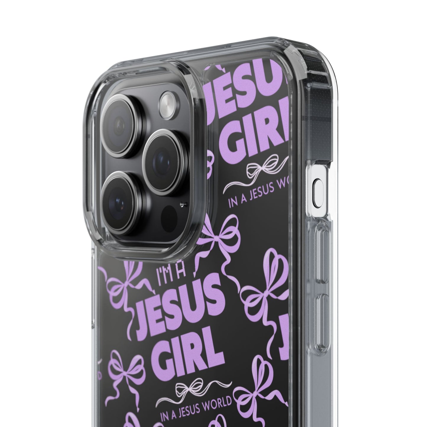 I'm a Jesus Girl Purple Case -Clear