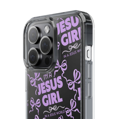 I'm a Jesus Girl Purple Case -Clear