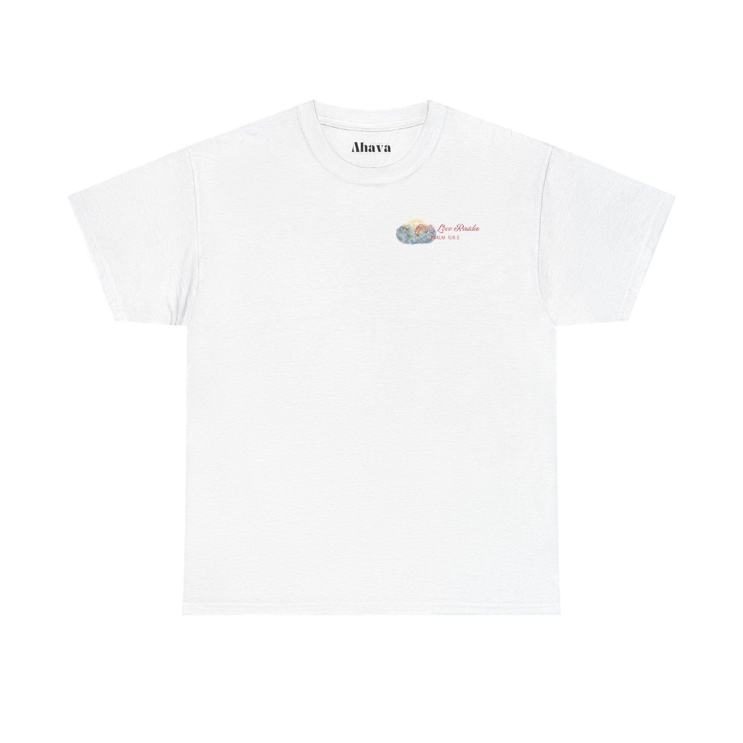 Where God’s Love Resides Tee | Red (Psalm 108:5)