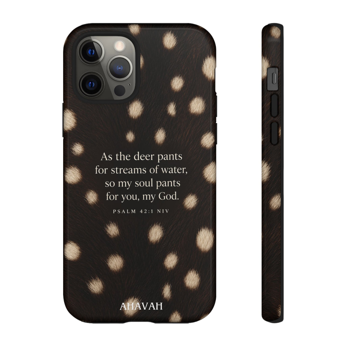 Psalm 42:1 Midnight Fawn Print Phone Case | As the Deer Pants