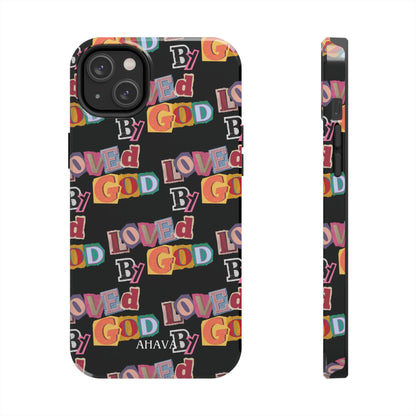 "Loved by God" Black Phone Case