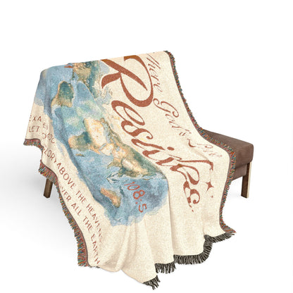 Where God's Love Resides Woven Blanket | Psalm 108:5