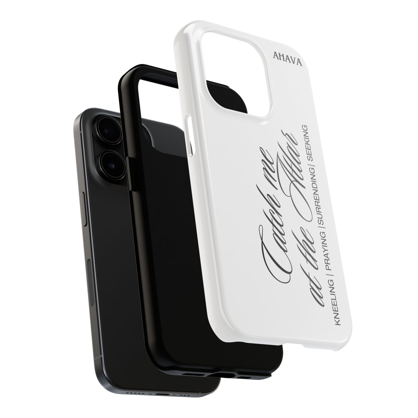 "Catch Me at the Altar" White Phone Case