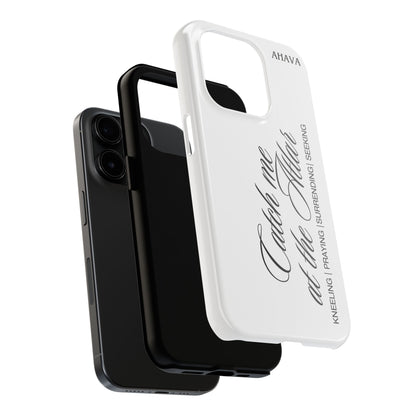 "Catch Me at the Altar" White Phone Case