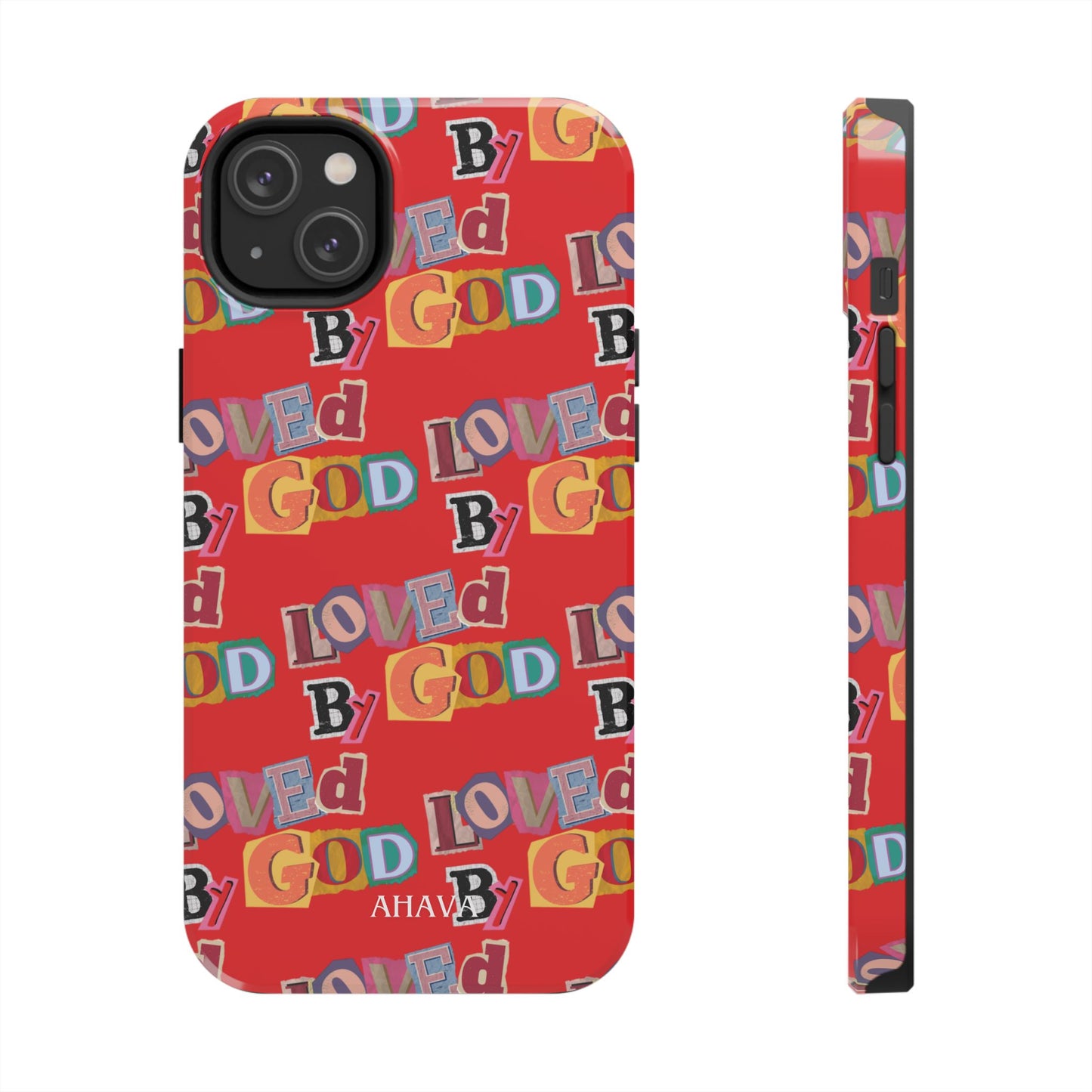 "Loved by God" Red Phone Case