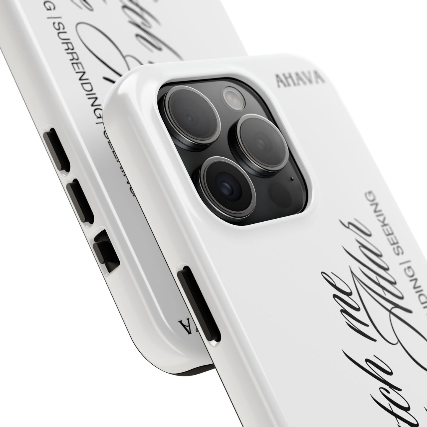 "Catch Me at the Altar" White Phone Case