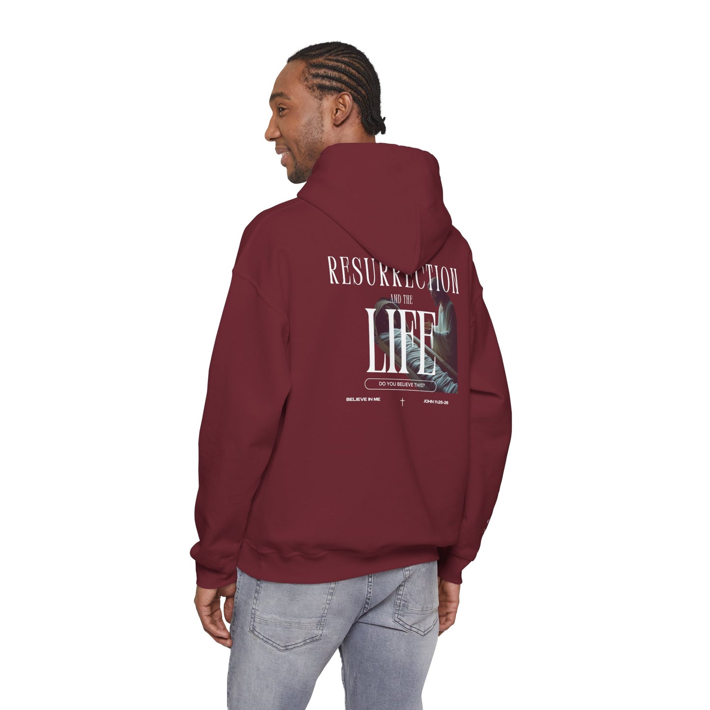 Resurrection and the Life | John 11:25 Hoodie