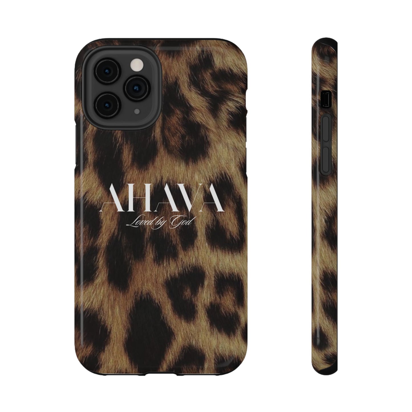 Leopard Print Ahava Phone Case