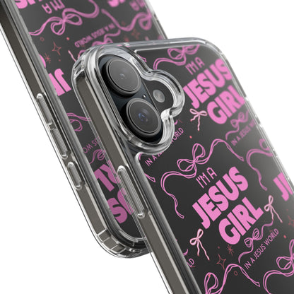 I'm a Jesus Girl Pink Case -Clear