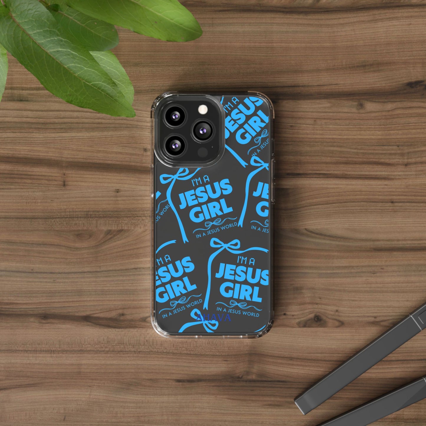 I'm a Jesus Girl Blue Case -Clear